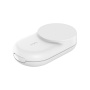 BELKIN Ultra Charge Qi2 3-v-1 zložljivo magnetno brezžično stojalo za iPhone / Apple Watch / AirPods - 25W - belo