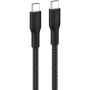 BELKIN Boost Charge Pro pleten polnilni kabel - USB-C na USB-C - 3 m - črn