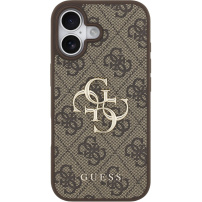 Guess 4G Metal Logo ovitek za iPhone 17 - rjav