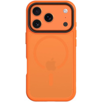 Tactical Hyperstealth prozoren ovitek z MagSafe za iPhone 17 Pro Max - oranžen