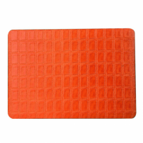 Zaščitna prevleka / prevleka z usnjeno površino z vzorcem rešetke za MacBook Air 13 "(A1369 / A1466) - oranžna