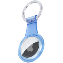Prozoren ovitek z obeskom za AirTag 1 / 2 - modro