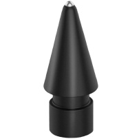 Nadomestno pero s srebrno konico za Apple svinčnik 1 / 2 / USB-C / Pro - style 3.0 - črn