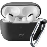 Cellularline Bounce zaščitni ovitek s karabinom za AirPods Pro - črna