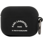 Karl Lagerfeld Rue St. Guillaume silikonski ovitek za AirPods Pro - črna
