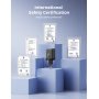 JOYROOM JR-TCG17 GaN hitri polnilni adapter z 2x USB-C vrati - 45W - črn