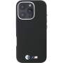BMW Ovitek M Kevlar Metal Logo za iPhone 16 Pro Max - črn
