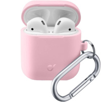 Cellularline Bounce zaščitni ovitek s karabinom za Airpods - roza