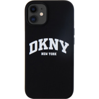 Silikonski etui DKNY Arch Logo z MagSafe za iPhone 11 - črn