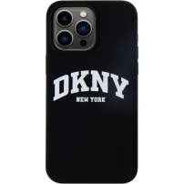 Silikonski etui DKNY Arch Logo z MagSafe za iPhone 14 Pro - črn
