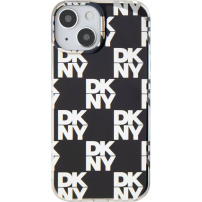 DKNY Ovitek Checkered Pattern za iPhone 14 - črn