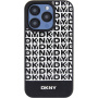 Etui DKNY Repeat Pattern Bottom Stripe z MagSafe za iPhone 13 Pro Max - črn