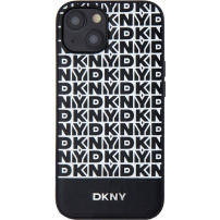 DKNY Spodnji črtasti ovitek s ponavljajočim se vzorcem z MagSafe za iPhone 14 - črn