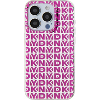DKNY Ovitek Repeat Pattern za iPhone 15 Pro Max - roza