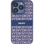 Etui DKNY Repeat Pattern Tonal Stripe za iPhone 14 Pro Max - temno moder