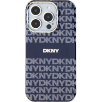 DKNY Ovitek s tonskimi črtami s ponavljajočim se vzorcem z MagSafe za iPhone 13 Pro - temno moder