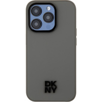Etui DKNY Stack Logo z MagSafe za iPhone 15 Pro - siv