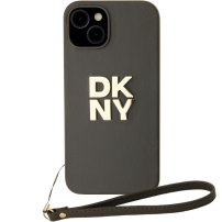 DKNY Ovitek Stack Logo s paščkom za iPhone 13 - olivni