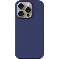 EPICO Mag+ silikonovski ovitek z MagSafe za iPhone 15 Pro Max - temno modra