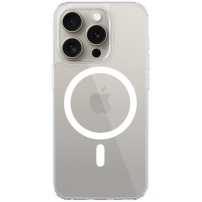 EPICO Resolve prozoren ovitek z MagSafe za iPhone 15 Pro - jasno