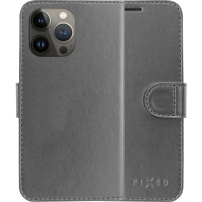 FIXED FIT Shine flip ovitek za iPhone 13 Pro - antracit