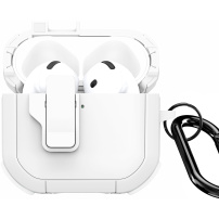 DUX DUCIS Pecp trpežen ovitek s karabinom za AirPods 4 / 5 - bel