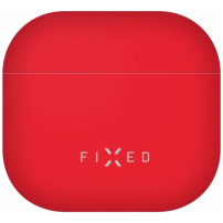 FIXED Silky ultratanek silikonski ovitek za AirPods 4 / 5 - rdeč