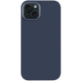 FIXED MagFlow silikonski etui z MagSafe za iPhone 15 - temno modra
