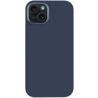 FIXED MagFlow silikonski etui z MagSafe za iPhone 15 - temno modra