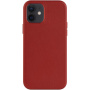 Usnjen etui FIXED MagLeather z MagSafe za iPhone 12 / 12 Pro - rdeč