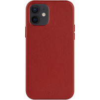 Usnjen etui FIXED MagLeather z MagSafe za iPhone 12 / 12 Pro - rdeč