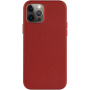 Usnjen etui FIXED MagLeather z MagSafe za iPhone 12 / 12 Pro - rdeč