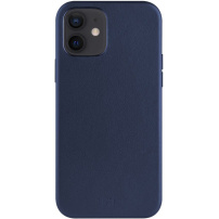 Usnjen etui FIXED MagLeather z MagSafe za iPhone 12 / 12 Pro - temno moder