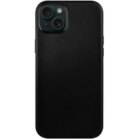 FIXED MagLeather usnjeni ovitek z MagSafe za iPhone 15 - črna