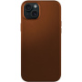 FIXED MagLeather usnjeni ovitek z MagSafe za iPhone 15 Plus - rjava