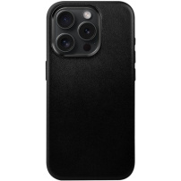 FIXED MagLeather usnjeni ovitek z MagSafe za iPhone 15 Pro - črna