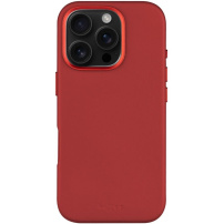 FIXED MagLeather Leather Cover z MagSafe za iPhone 16 Pro Max - rdeč