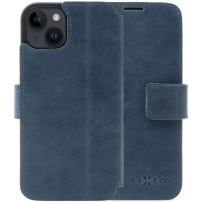 FIXED ProFit usnjen flip ovitek za iPhone 14 Plus - modro