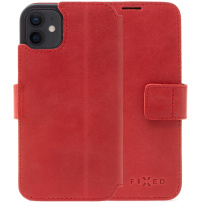 FIXED ProFit usnjen etui za iPhone 12 / 12 Pro - rdeče