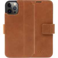 FIXED ProFit usnjen etui za iPhone 12 Pro Max - rjava