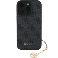 Guess Ovitek 4G Charms za iPhone 16 Pro Max - siv