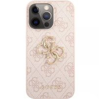 Guess 4G Metal Logo ovitek za iPhone 13 Pro Max - roza