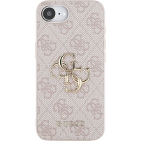 Guess 4G Metal Logo ovitek za iPhone 16e / 17e - roza