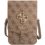 Guess 4G Metal Logo univerzalna torbica za iPhone - rjava