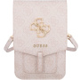 Guess 4G Metal Logo univerzalna torbica za iPhone - roza