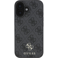 Guess 4G Small Metal Logo Cover z MagSafe za iPhone 16 - siv