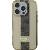 Guess Ovitek IML Middle 4G Stripe za iPhone 16 Pro Max - rjav