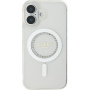 Guess IML Rhinestones Ring Cover z MagSafe za iPhone 16 - prozoren