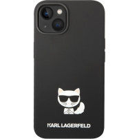 Karl Lagerfeld Choupette silikonski ovitek za iPhone 14 Plus - črna