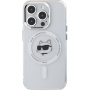 Karl Lagerfeld IML Choupette Head Metal Frame Cover z MagSafe za iPhone 15 Pro Max - prozoren